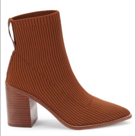 Nara Stacked-Heel Sock Booties - Picture 11 of 11
